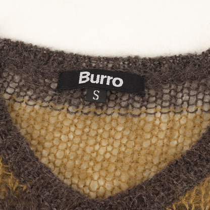 アクリル モヘア ボーター ニット ベスト