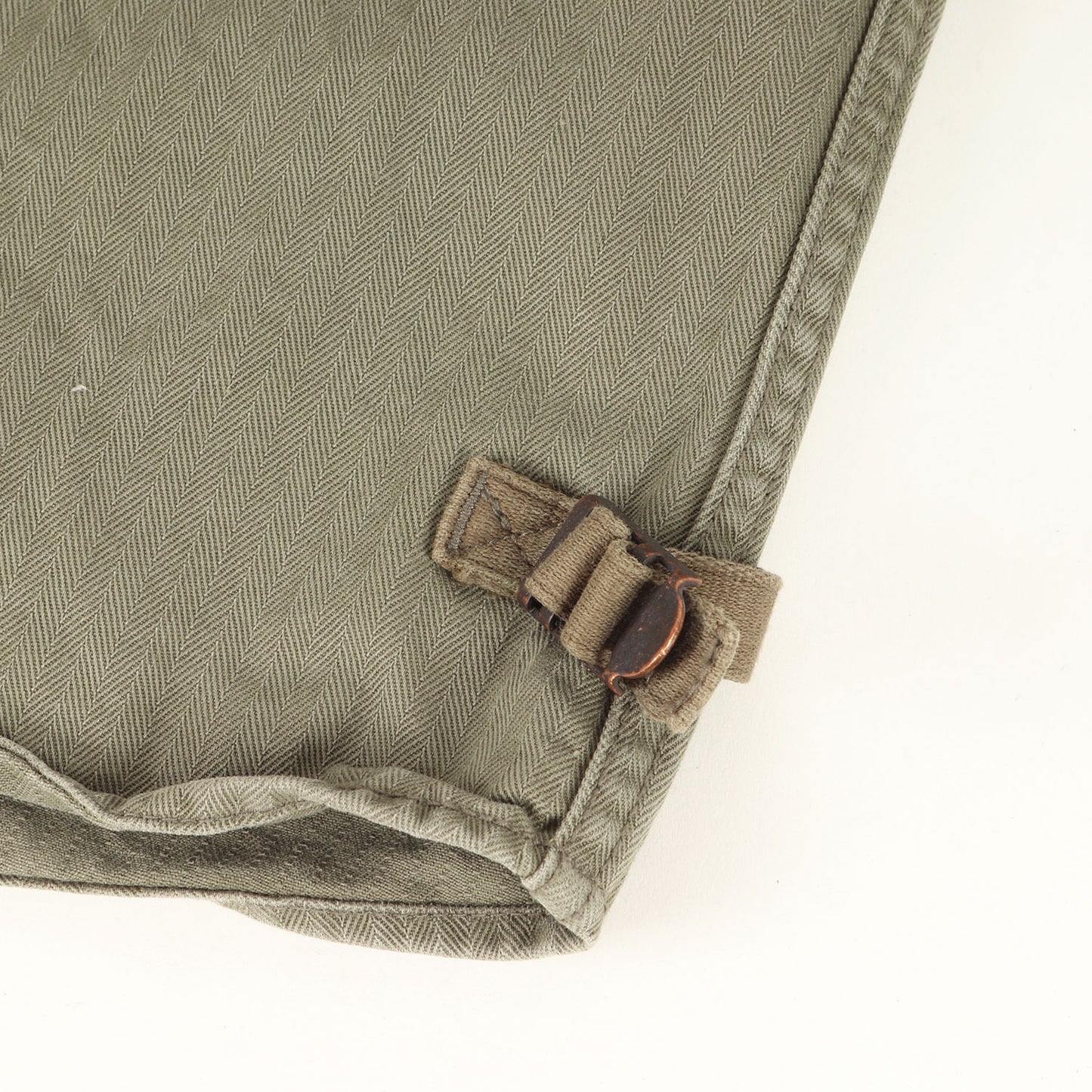 ペイント加工 ヘリンボーン ミリタリー シャツ