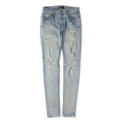 ヴィンテージ リペア 加工 ストレッチ スキニー デニム パンツ