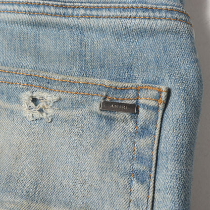 ヴィンテージ リペア 加工 ストレッチ スキニー デニム パンツ