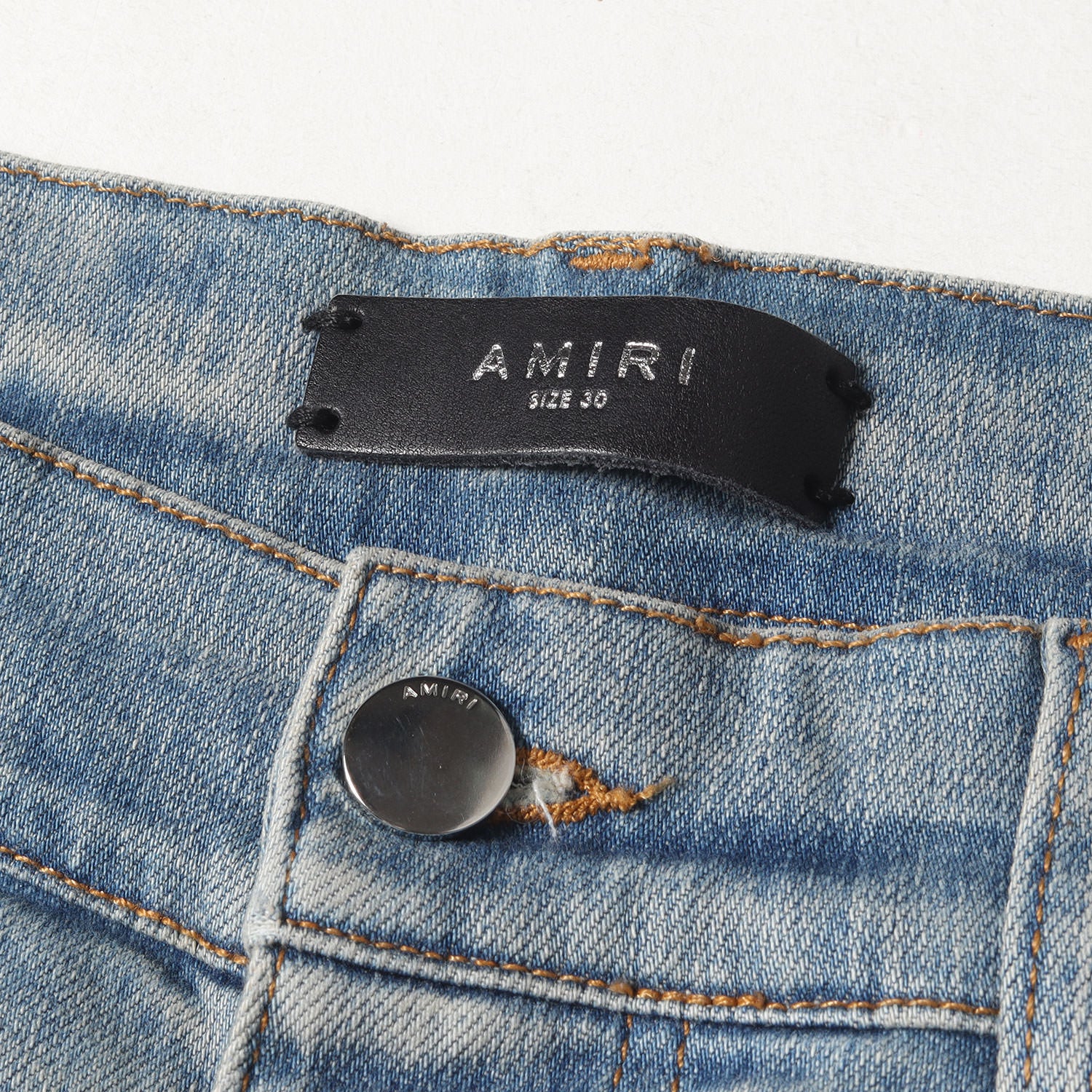 AMIRI (アミリ) MX1 ダメージ加工 ストレッチスキニーデニムパンツ 