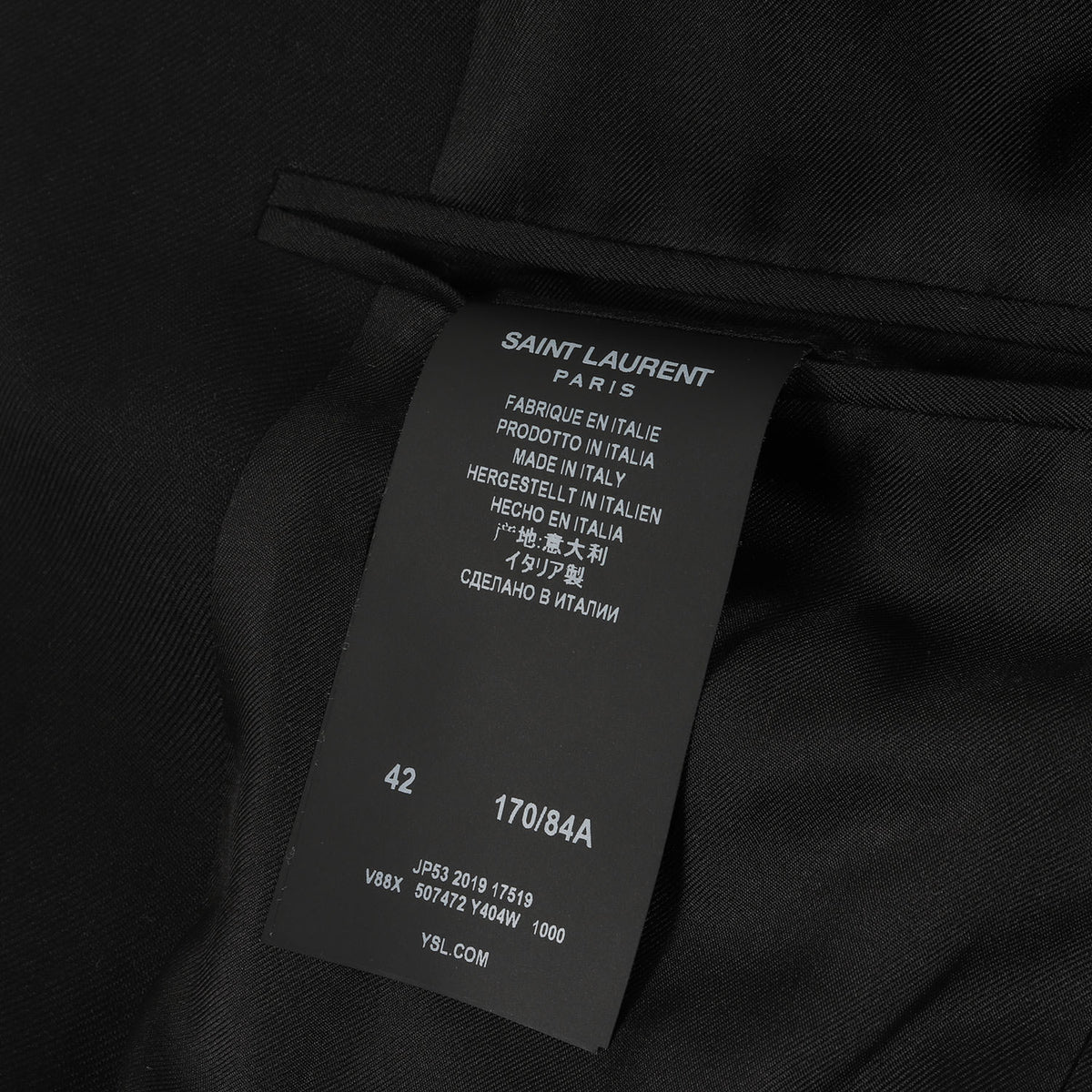 SAINT LAURENT PARIS (サンローラン パリ) 2B テーラード ジャケット