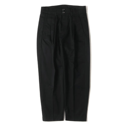 備前高密度コットンギャバ ワイド テーパード パンツ (KP03-017) / KAZUYUKI KUMAGAI