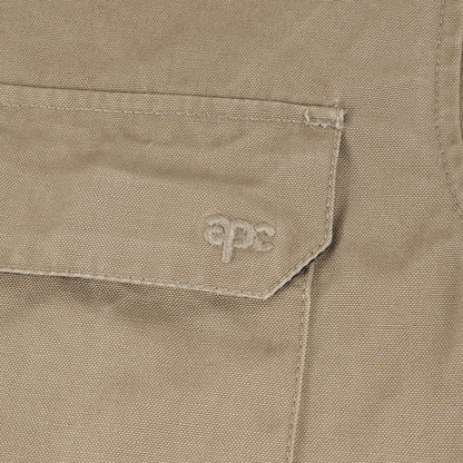 90s - 00s イーストバイウエスト期 ワンポイント ロゴ 刺繍 ハイネック ジップアップ ミリタリー ジャケット