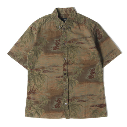 90s - 00s イーストバイウエスト期 ボタニカル ボタンダウン 半袖 シャツ / MADE IN FRANCE
