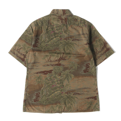 90s - 00s イーストバイウエスト期 ボタニカル ボタンダウン 半袖 シャツ / MADE IN FRANCE