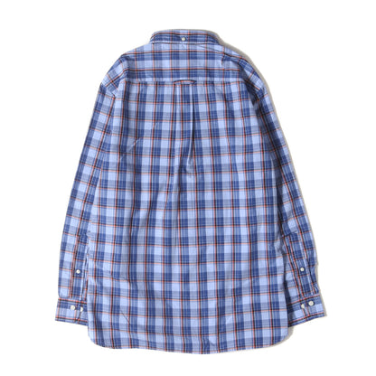 マドラスチェック ボタンダウン ドレス シャツ