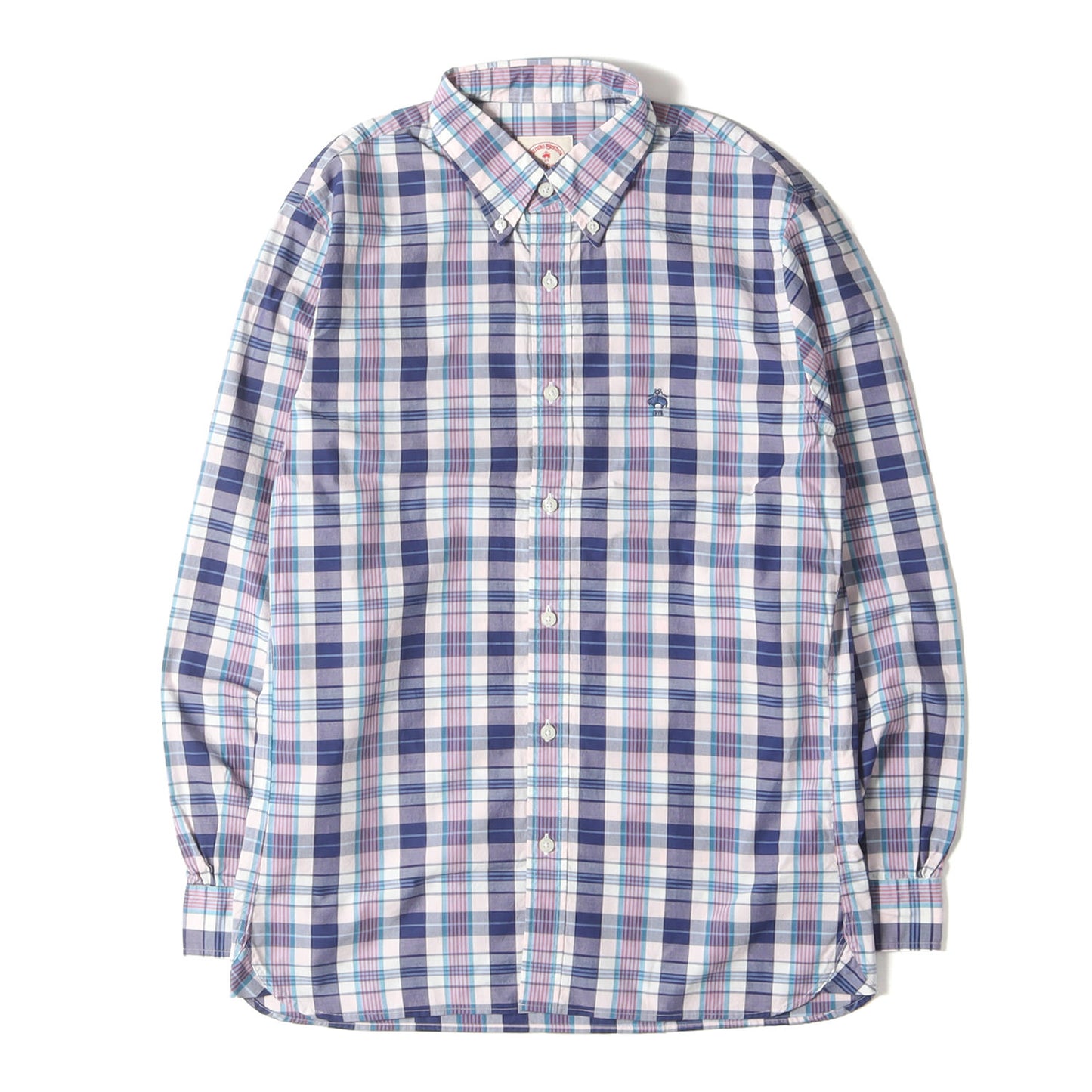 マドラスチェック ブロード ボタンダウン ドレス シャツ / Red Fleece