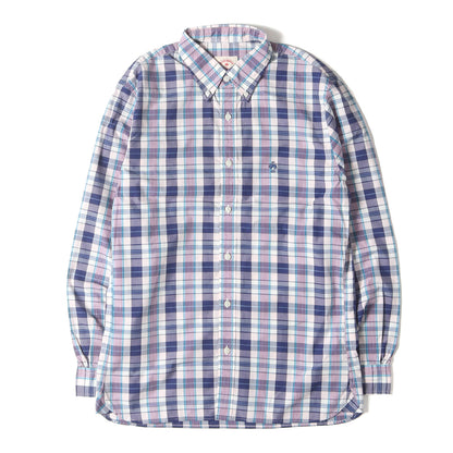 マドラスチェック ブロード ボタンダウン ドレス シャツ / Red Fleece