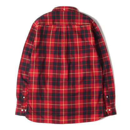 チェック ボタンダウン ドレス シャツ
