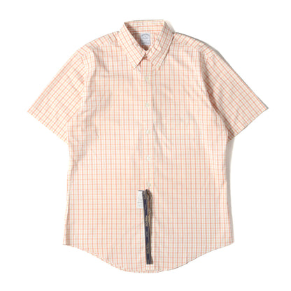 チェック ボタンダウン 半袖 ドレス シャツ / SLIM FIT