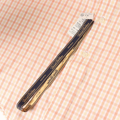 チェック ボタンダウン 半袖 ドレス シャツ / SLIM FIT