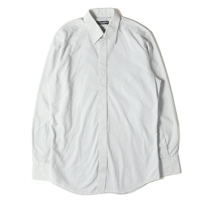 ポルカドット ジャガード フライフロント ドレスシャツ / MARTINI