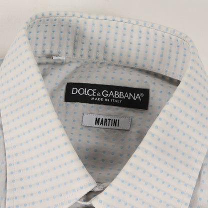 ポルカドット ジャガード フライフロント ドレスシャツ / MARTINI