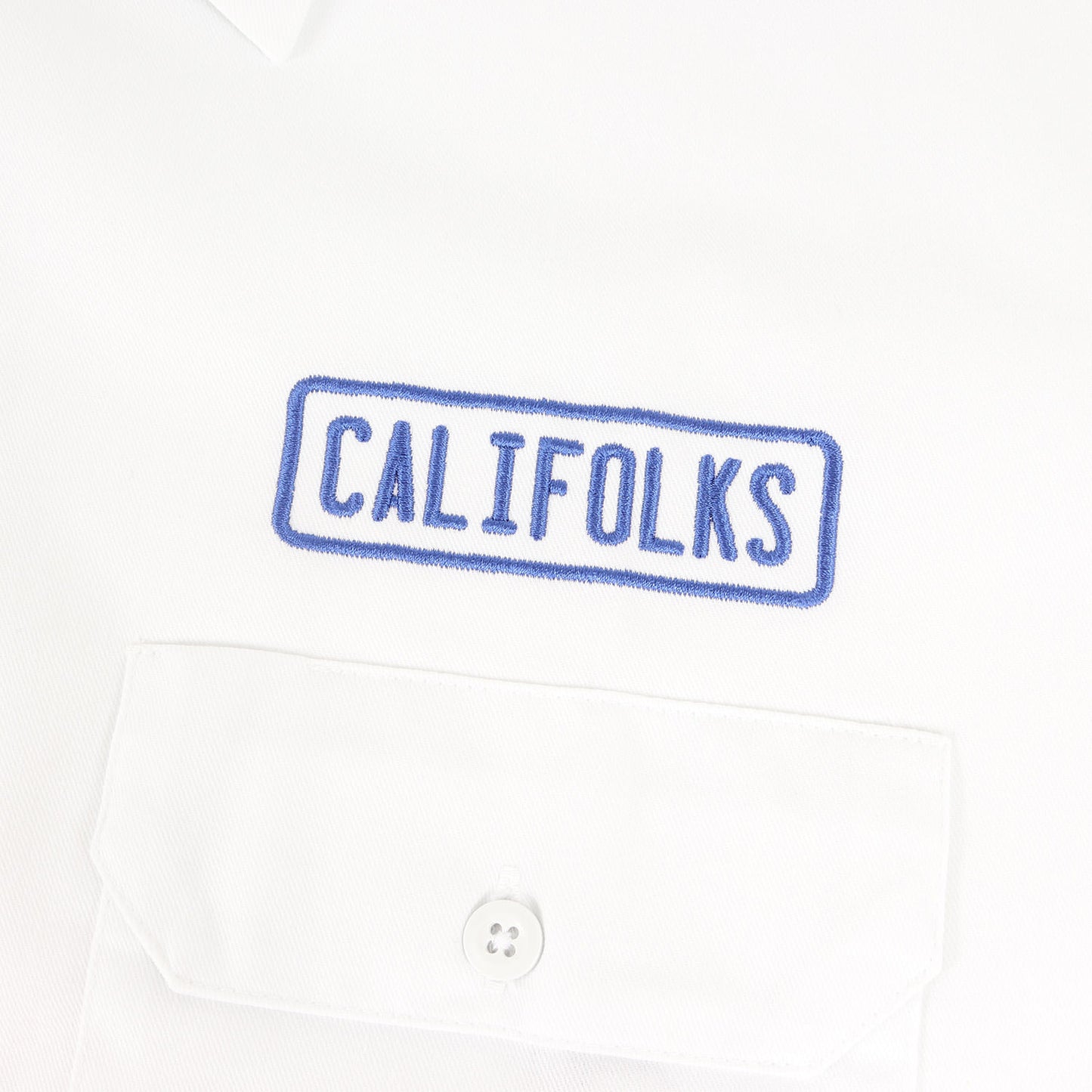 × Dickies 1574 ロゴ 刺繍 ツイル 半袖 ワーク シャツ (CALIFOLKS Dickies Custom Work Shirt Short Sleeve)