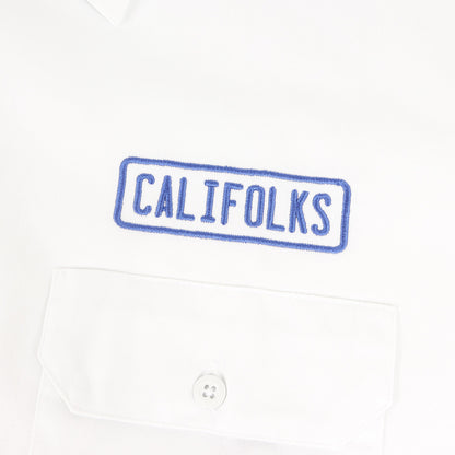 × Dickies 1574 ロゴ 刺繍 ツイル 半袖 ワーク シャツ (CALIFOLKS Dickies Custom Work Shirt Short Sleeve)