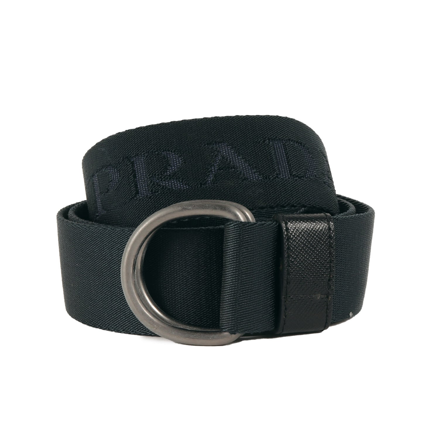 ロゴ ジャガード Dリング ベルト