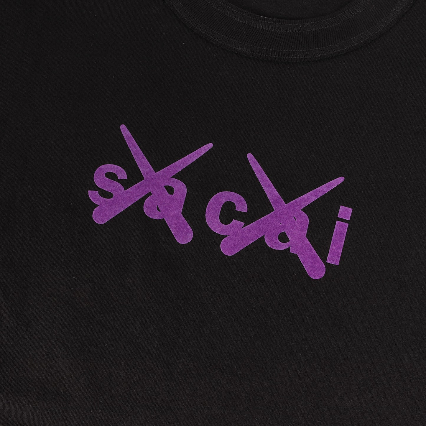 × KAWS フロッキー ロゴ Tシャツ (Flock Print T-Shirt 21-0288S)