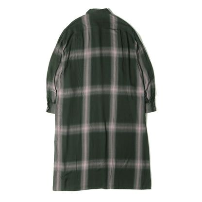 オンブレチェック モダールツイル ロング シャツ (MODAL TWILL OMBRE CHECK LONG SHIRT 2219-133)
