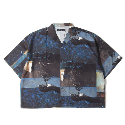 ビッグシルエット 総柄 開襟 アロハ シャツ (UR-527)