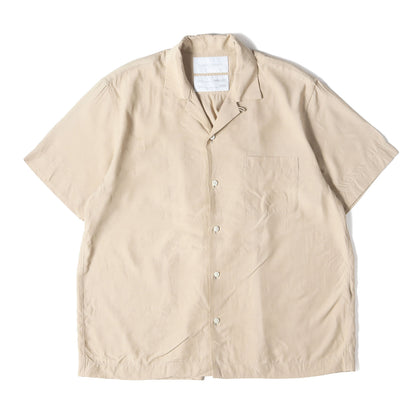 オープンカラー レーヨン 半袖 シャツ (WATTEAU PLEATS HAWAIIAN SHIRT FU3-SH-09)