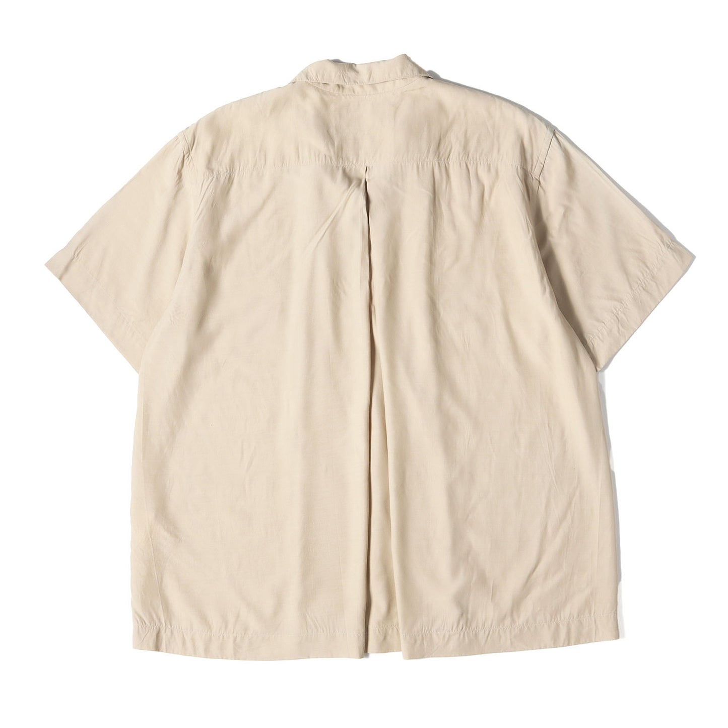 オープンカラー レーヨン 半袖 シャツ (WATTEAU PLEATS HAWAIIAN SHIRT FU3-SH-09)