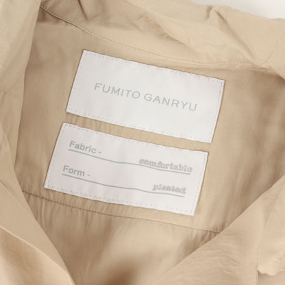 オープンカラー レーヨン 半袖 シャツ (WATTEAU PLEATS HAWAIIAN SHIRT FU3-SH-09)