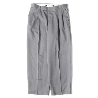 サマー トロピカル ウール スラックス (OFFICER PANTS 2TUCK WIDE M23B-12PT01C)