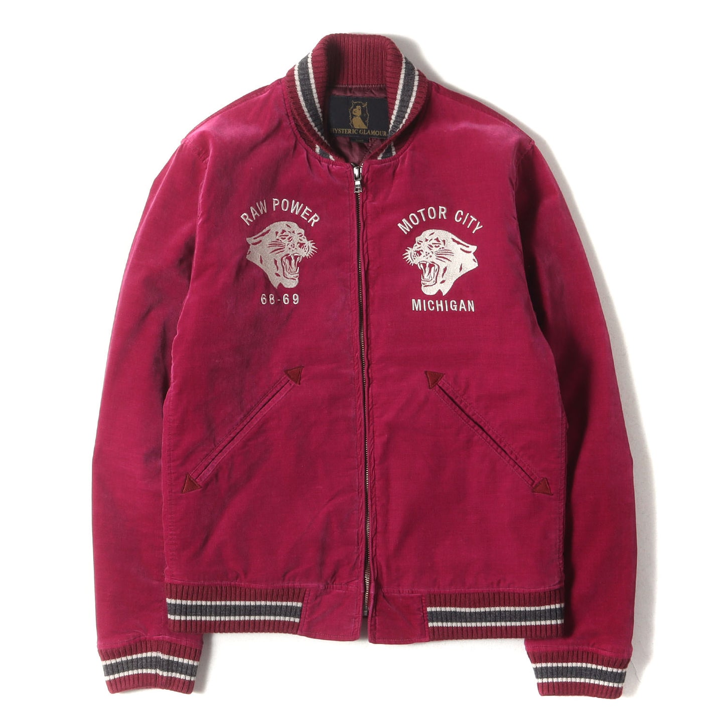 HYSTERIC GLAMOUR (ヒステリックグラマー) タイガー 刺繍 別珍  