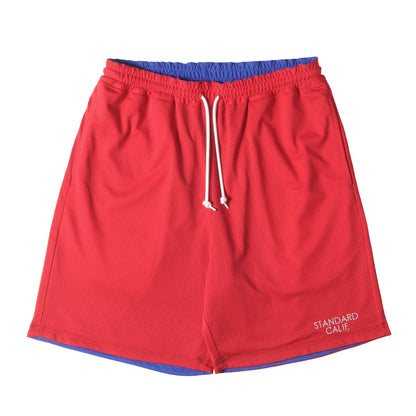 リバーシブル ロゴ 刺繍 メッシュ ショート パンツ (SD Reversible Logo Mesh Shorts)