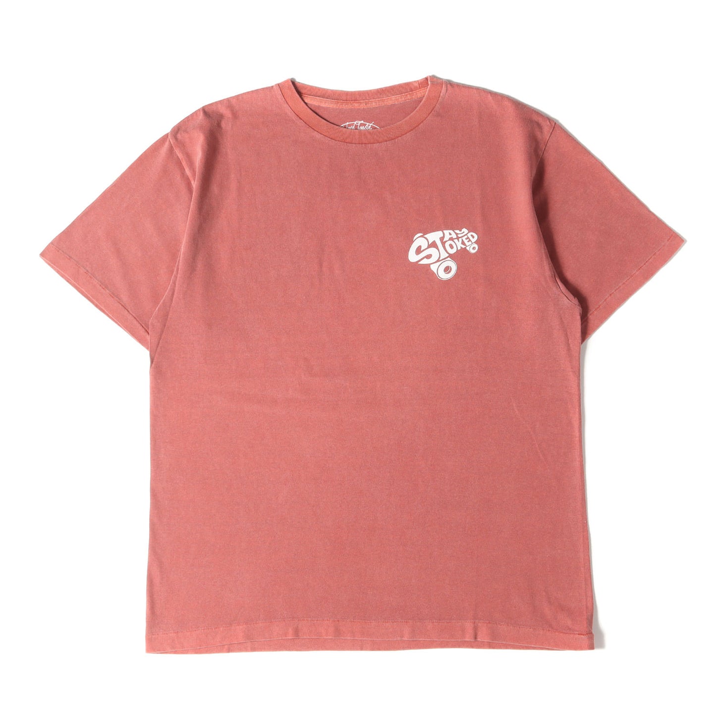 ガーメント ピグメント加工 グラフィック ロゴ Tシャツ (Stay Stoked T)