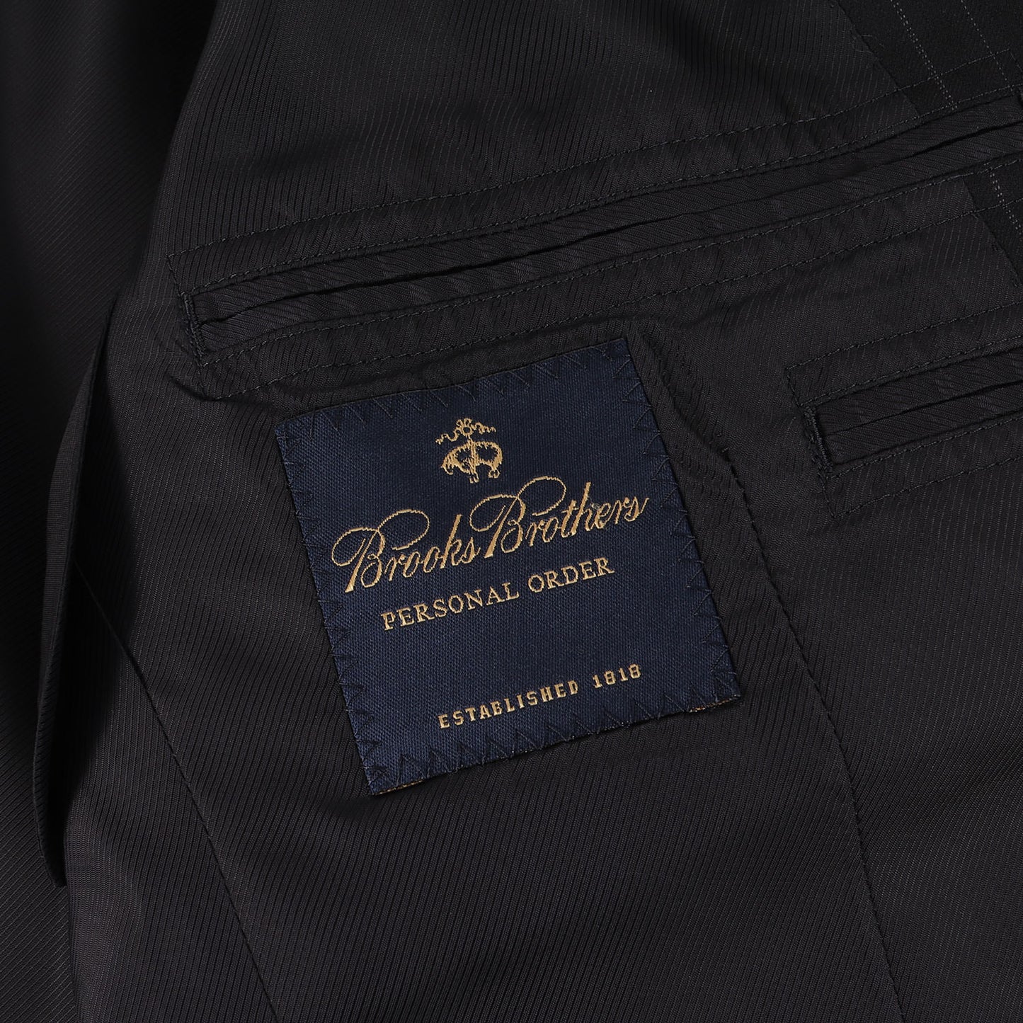ピンストライプ ウールポリ スーツ セットアップ /  PERSONAL ORDER