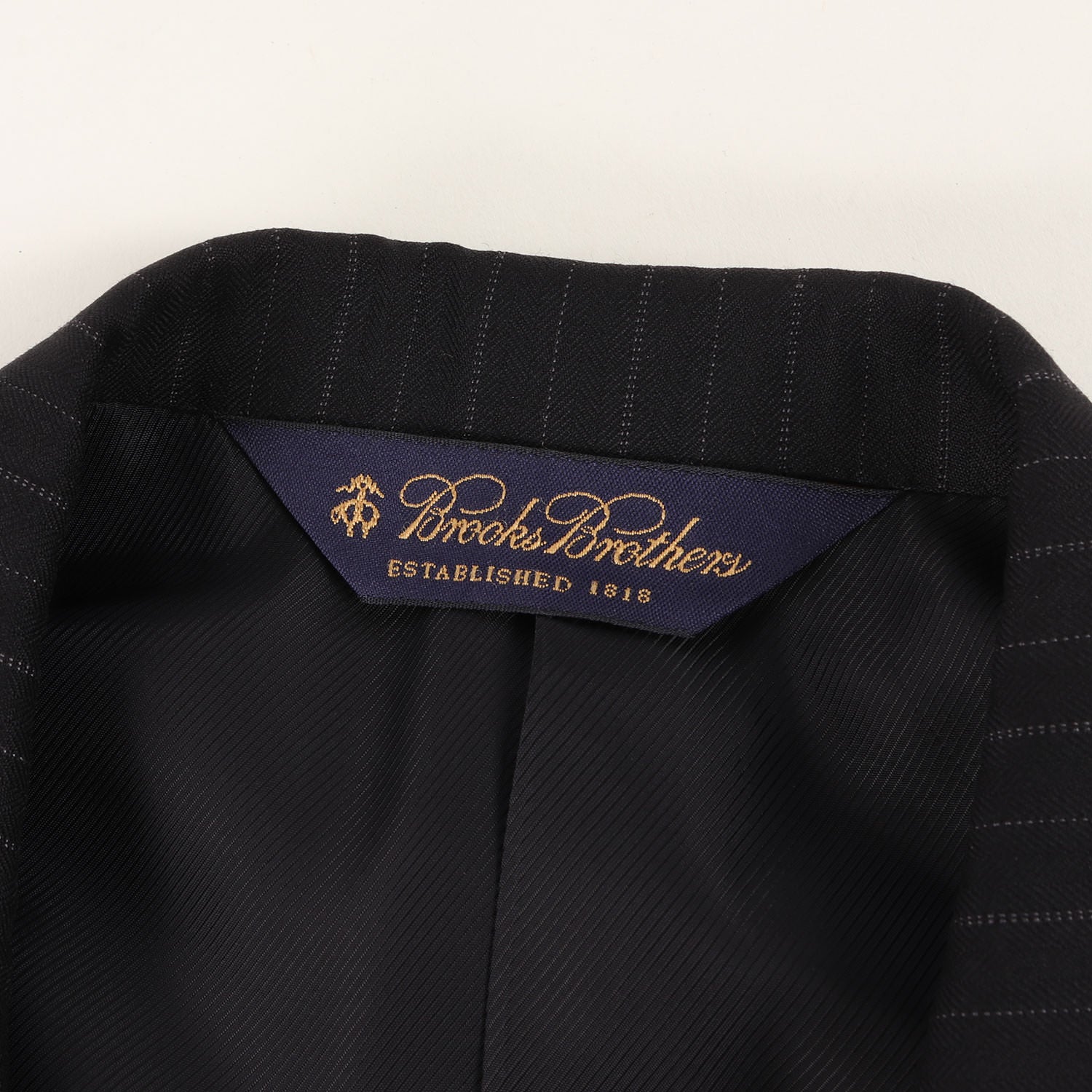 BROOKS BROTHERS (ブルックスブラザーズ) ピンストライプ ウールポリ スーツ セットアップ / PERSONAL ORDER -  ブランド古着の通販・買取 | BEEGLE by Boo-Bee