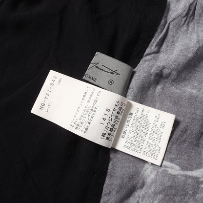 22SS × Zdzislaw Beksinski アートグラフィック レーヨン ロングシャツ (HG-Y51-843) / POUR HOMME