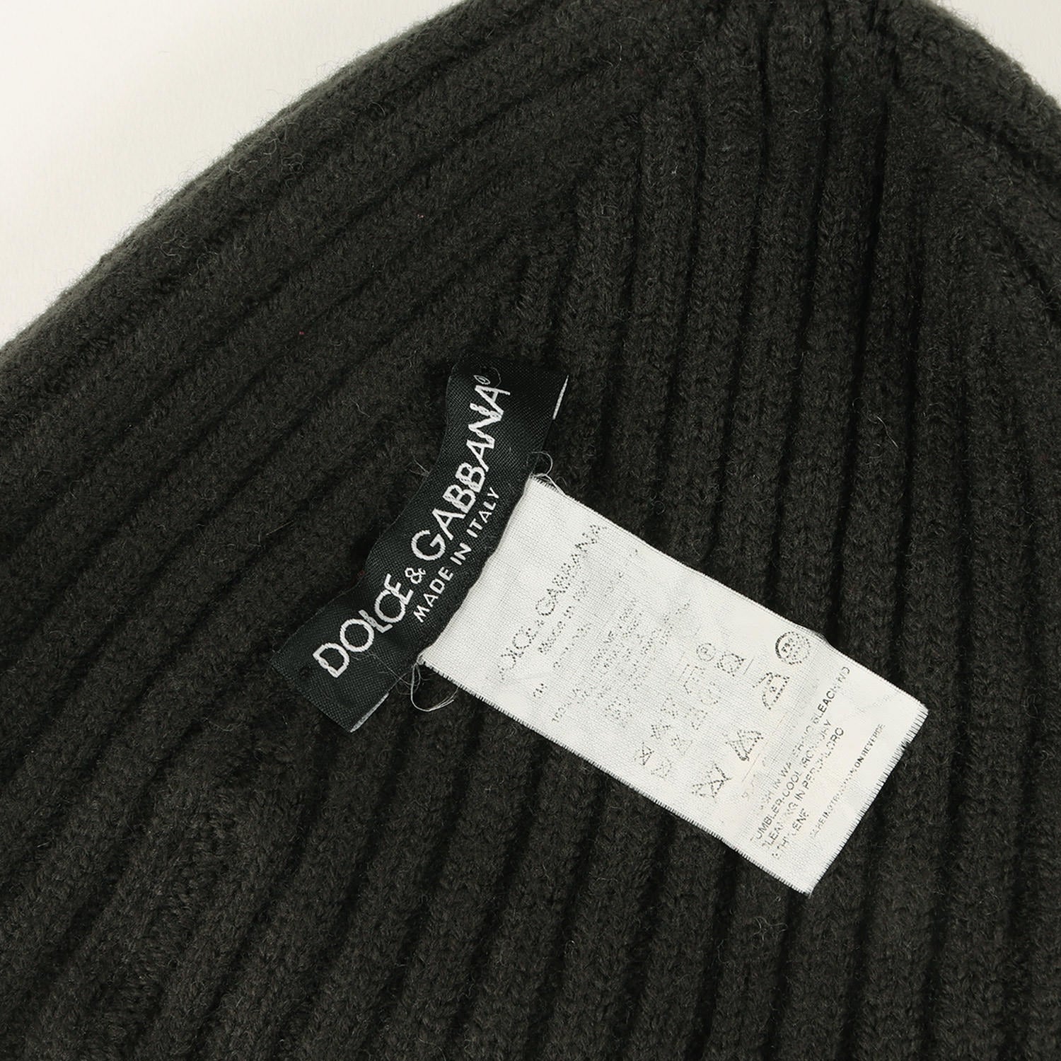 Dolce & Gabbana 黒 リブ編み ニット