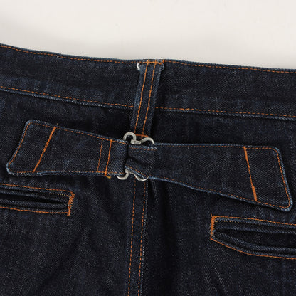 シンチバック リジット デニム パンツ / ボタンフライ MADE IN JAPAN