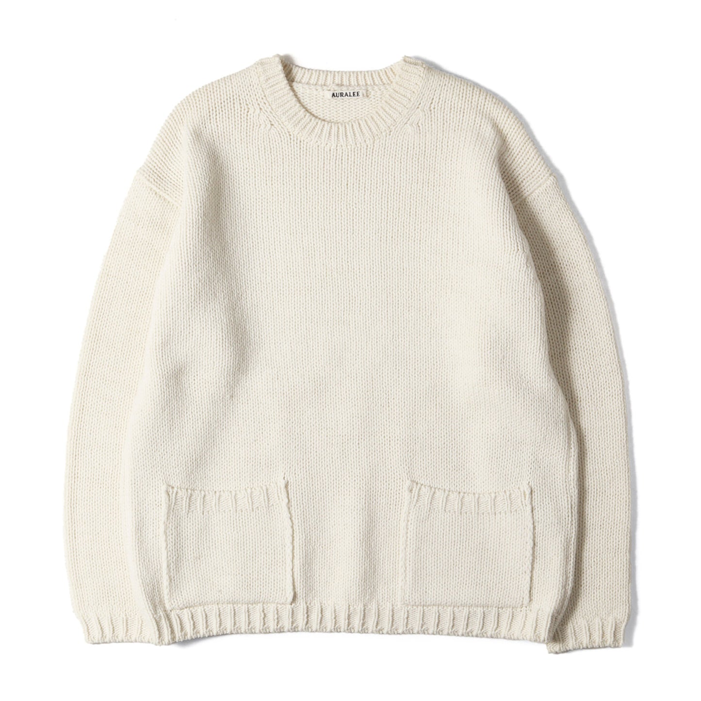 22AW ポケット付き ウールニット セーター (WOOL FELT YARN KNIT P/O A22AP01FY)