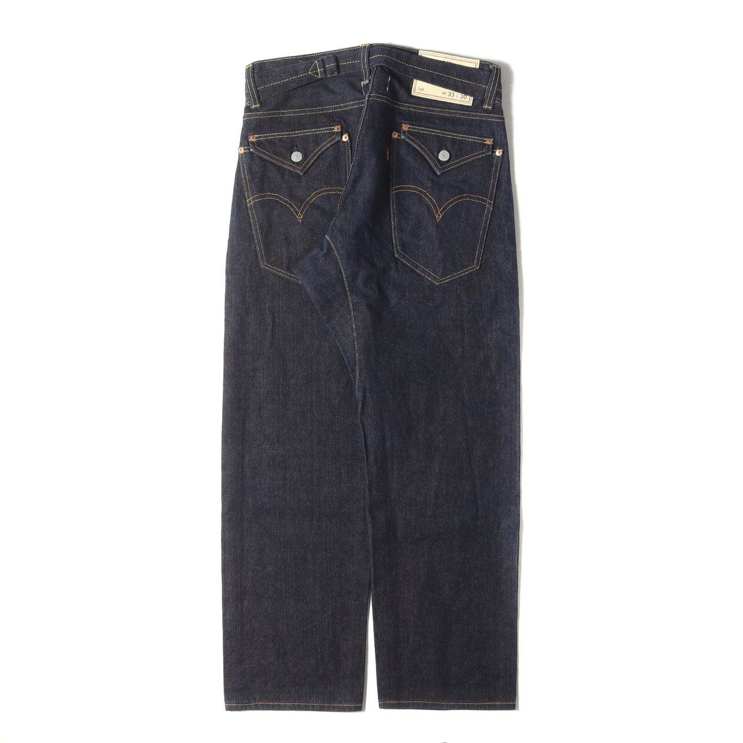 20AW × Levi's フラップバックポケット リジッド サルエル デニム パンツ (WF-P903) / ボタンフライ