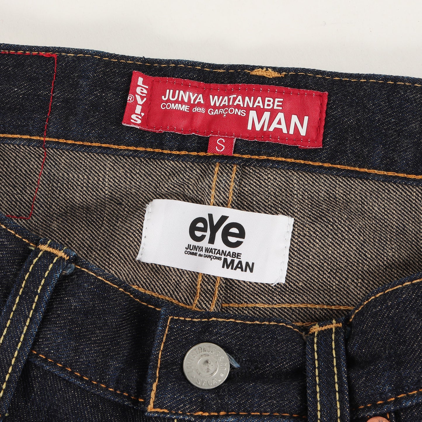 20AW × Levi's フラップバックポケット リジッド サルエル デニム パンツ (WF-P903) / ボタンフライ