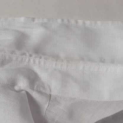 ヘムストライプ テープ リネン ボタンダウン 半袖 ドレス シャツ (HC-B036) / AD2008