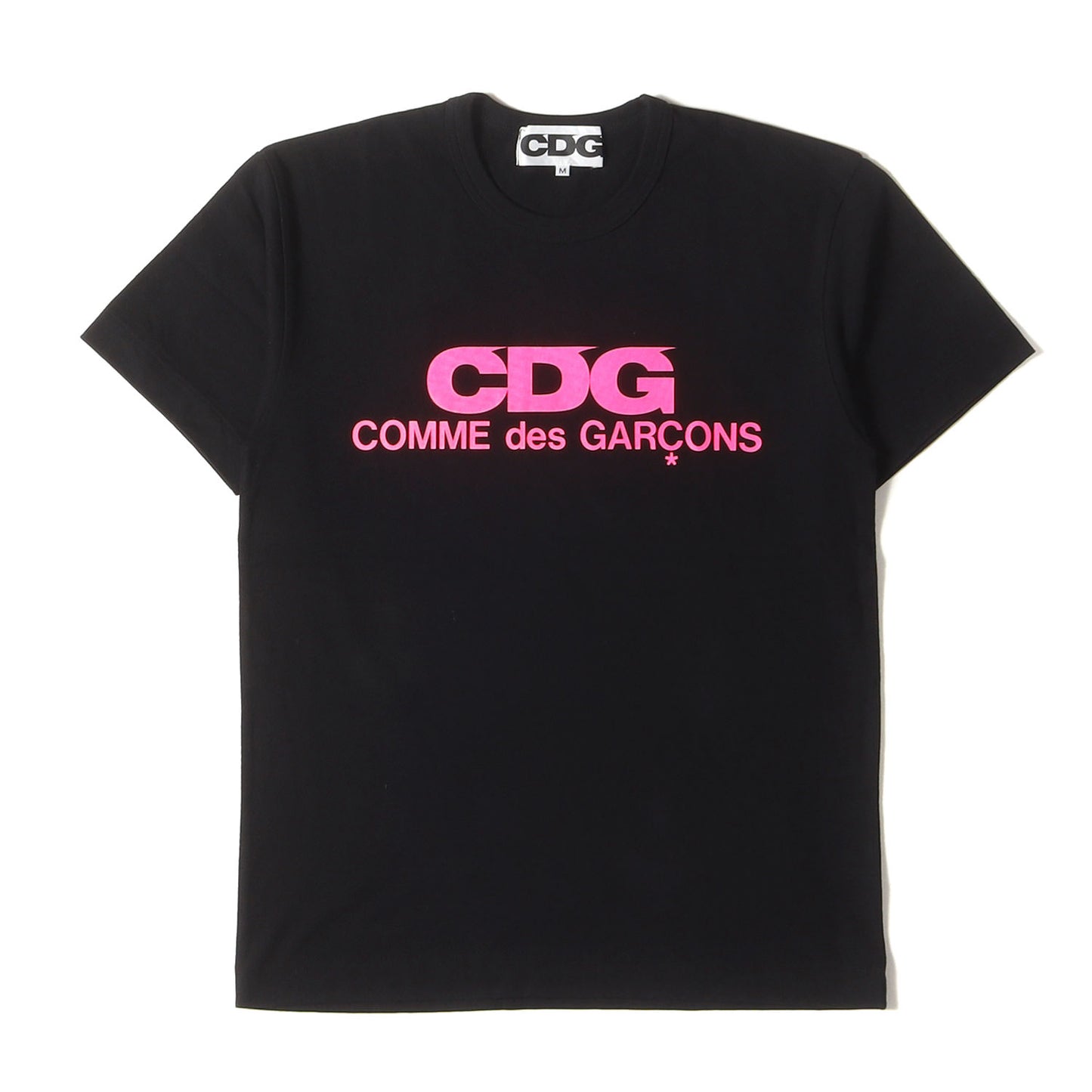 ネオン エアライン ロゴ バインダーネック Tシャツ (SZ-T019) / CDG AD2019