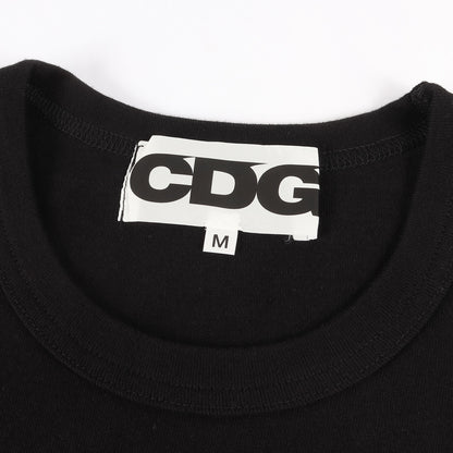 ネオン エアライン ロゴ バインダーネック Tシャツ (SZ-T019) / CDG AD2019