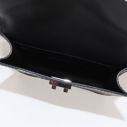 INEZ & VINOODH フラワー プリント レザー ショルダーバッグ