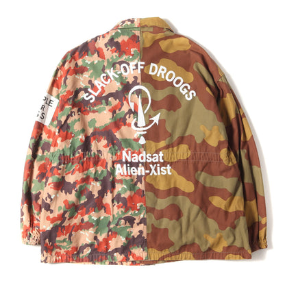 アシンメトリー カモ アーミージャケット (Double Camo Army Jacket 19AW-JK07)