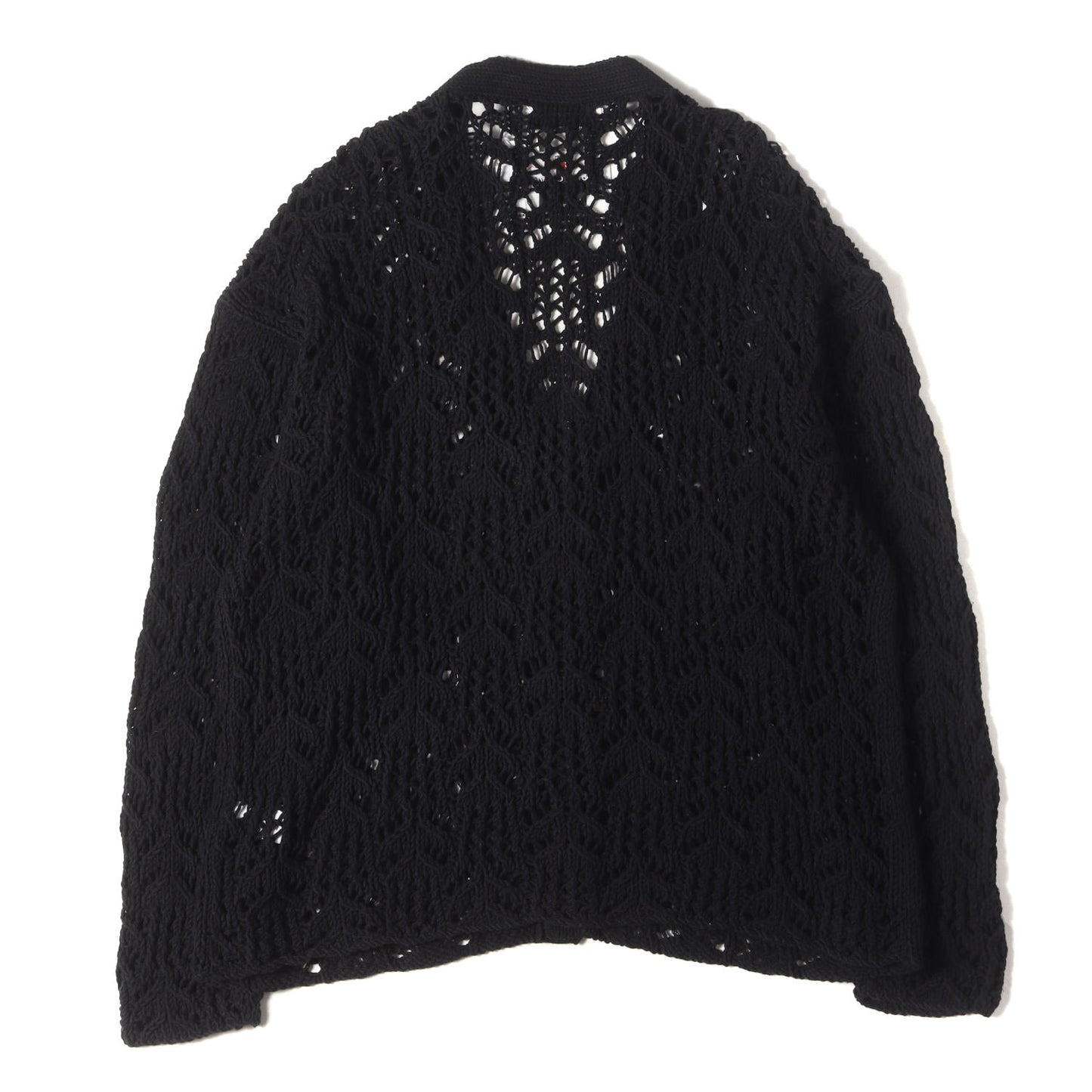 フラワーパターン ハンドニット カーディガン (Flower Pattern Hand Knitting Cardigan 21SS K-4)