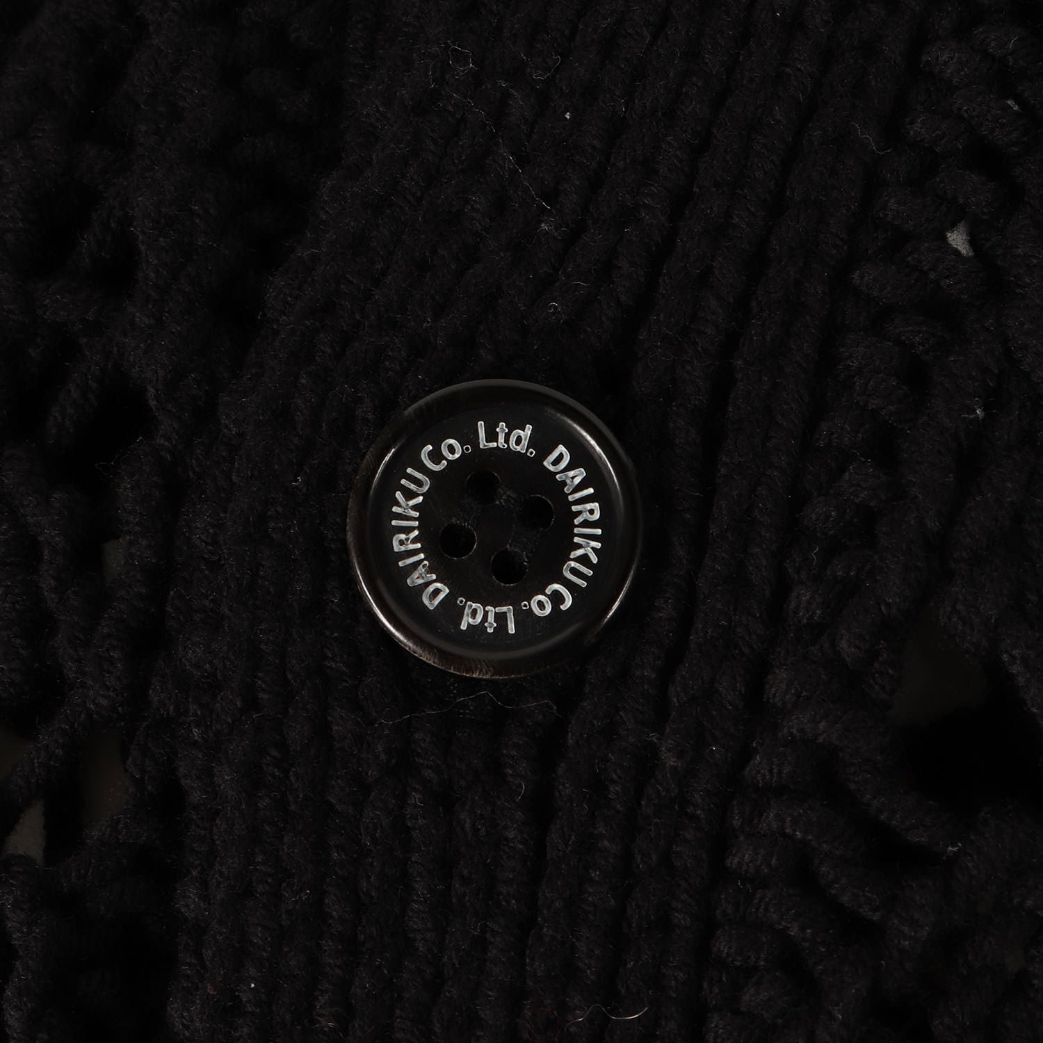 DAIRIKU ダイリク モヘア カーディガン 黒 フラワー 刺繍 花 DAIRIKU ダイリク モヘア カーディガン 黒 フラワー 刺繍 花