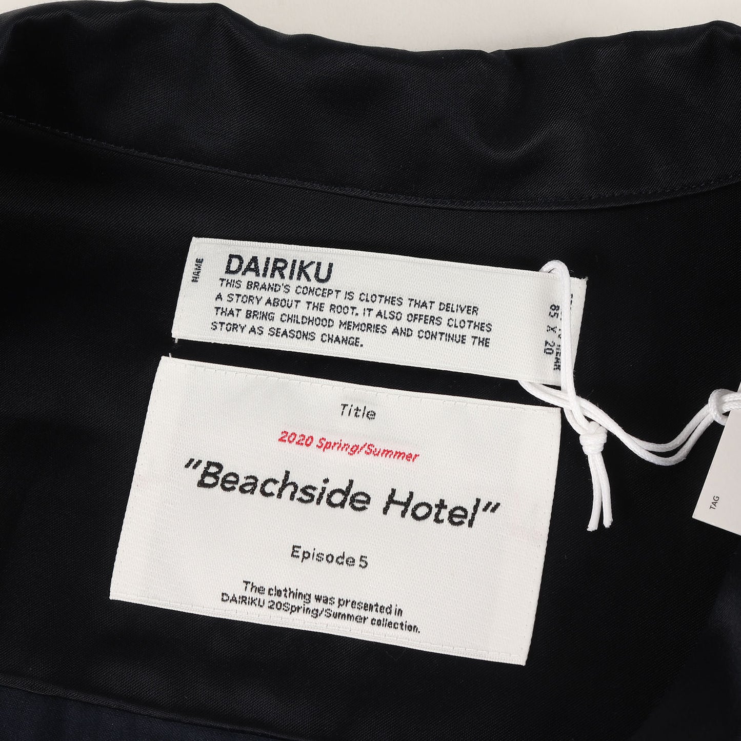 ロゴ 刺繍 レーヨンコットン サテン プルオーバー パジャマ シャツ (Pullover Pajamas Shirt 20SS S-4)