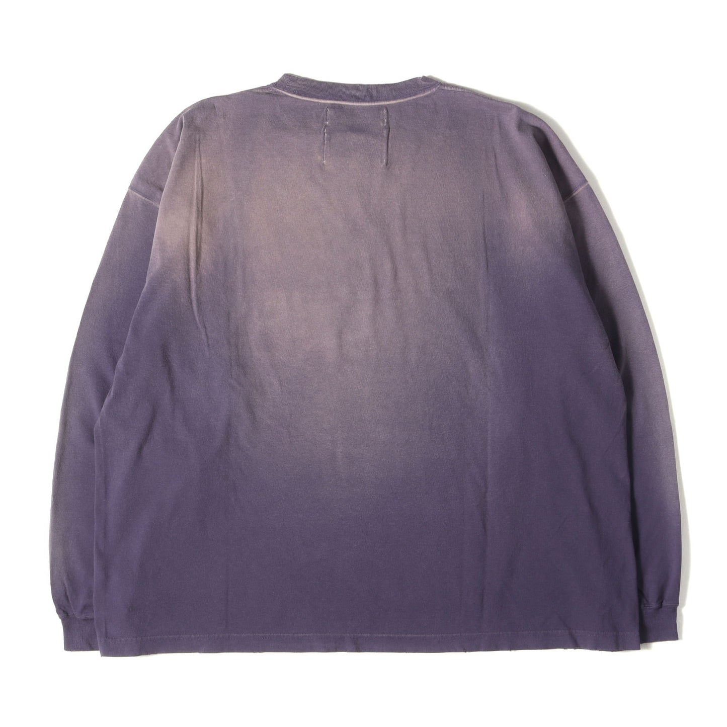 24SS ロゴ 刺繍 ロングスリーブ Tシャツ (AMERICA Vintage Sunburn Tee Navy 24SS C-4)