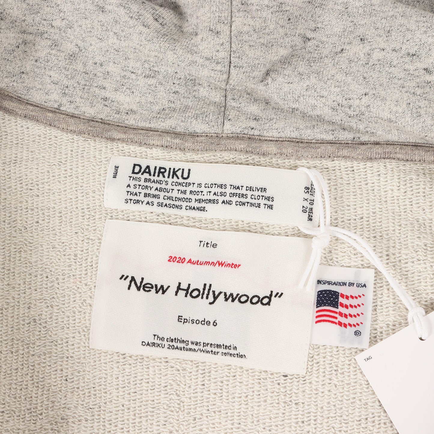 DAIRIKU (ダイリク) グラフィック ハーフジップ スウェット パーカー  