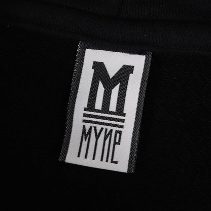 ボックスロゴ ワッペン ドッキング スウェット パーカー (Docking hoodie G01HD281) / 裏毛 MYne
